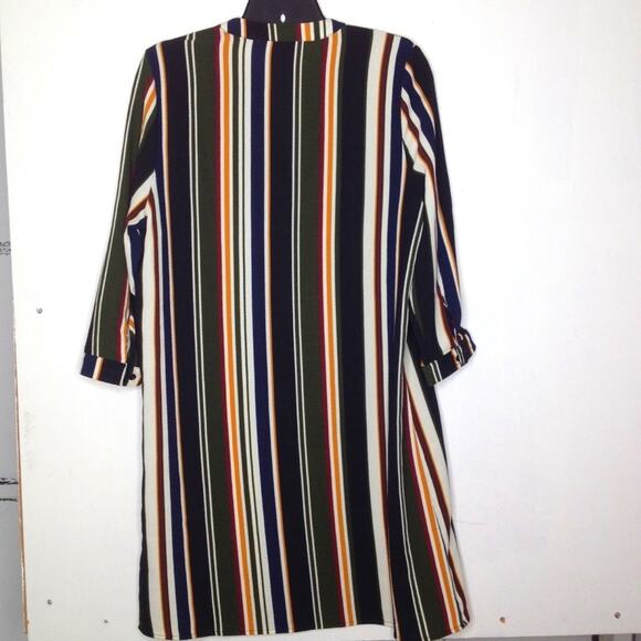 Love Tree Los Angeles Black Striped Tunic Dress M - Picture 2 of 8